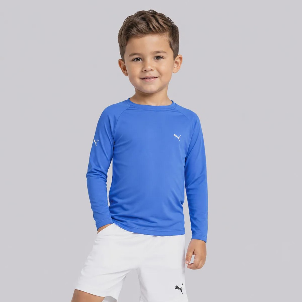Camiseta Manga Longa Puma UV50+ Infantil