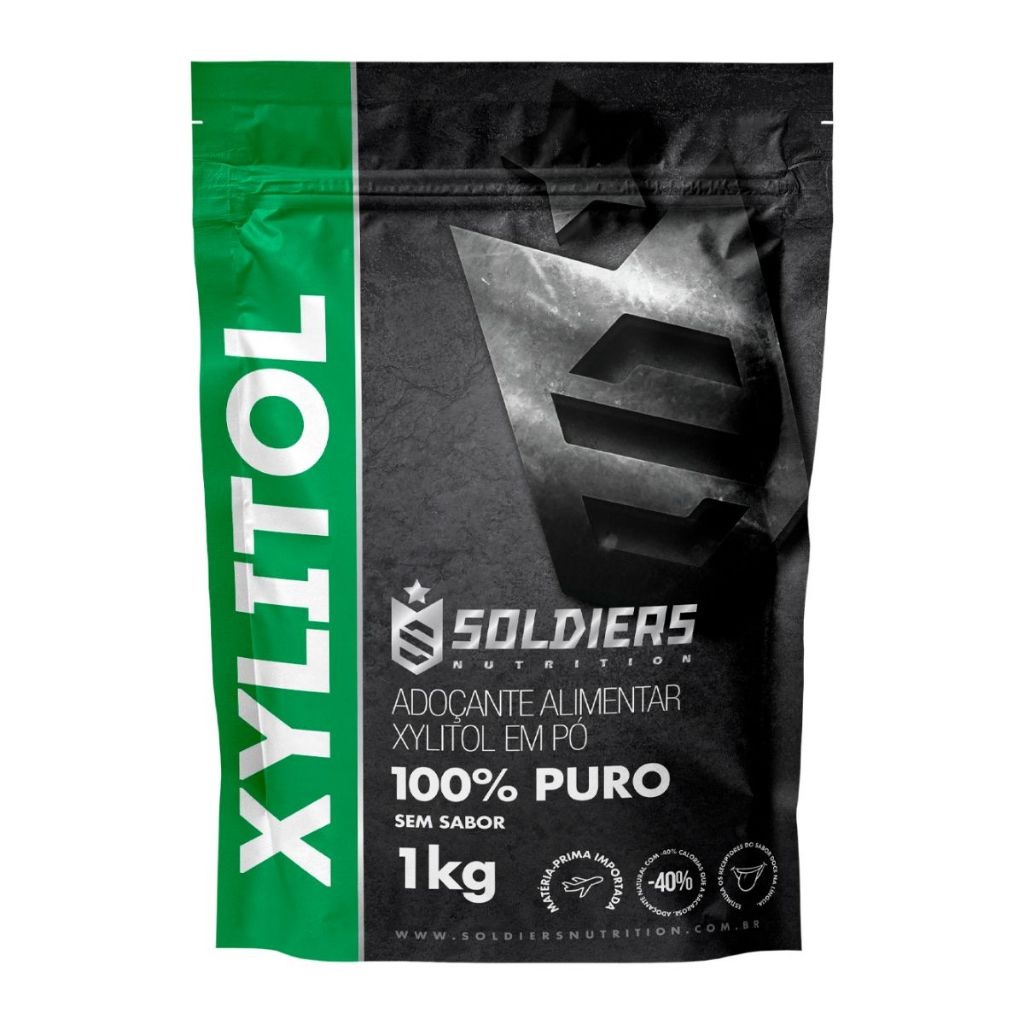 Imagem 4 do produto Xylitol 1kg 100% Puro Soldiers Nutrition Ingrediente Natural Adoçante Alimentação Saudável