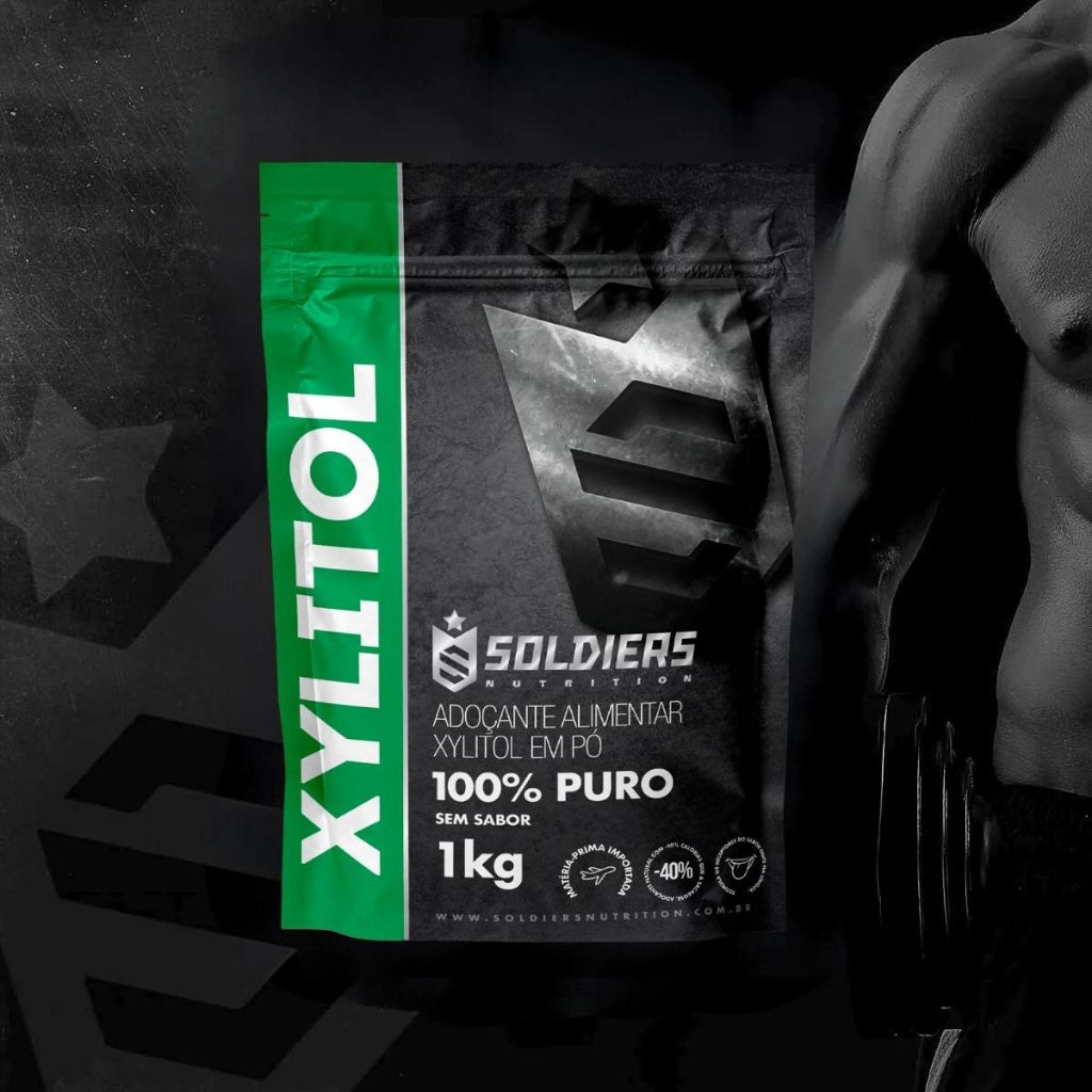 Imagem 5 do produto Xylitol 1kg 100% Puro Soldiers Nutrition Ingrediente Natural Adoçante Alimentação Saudável