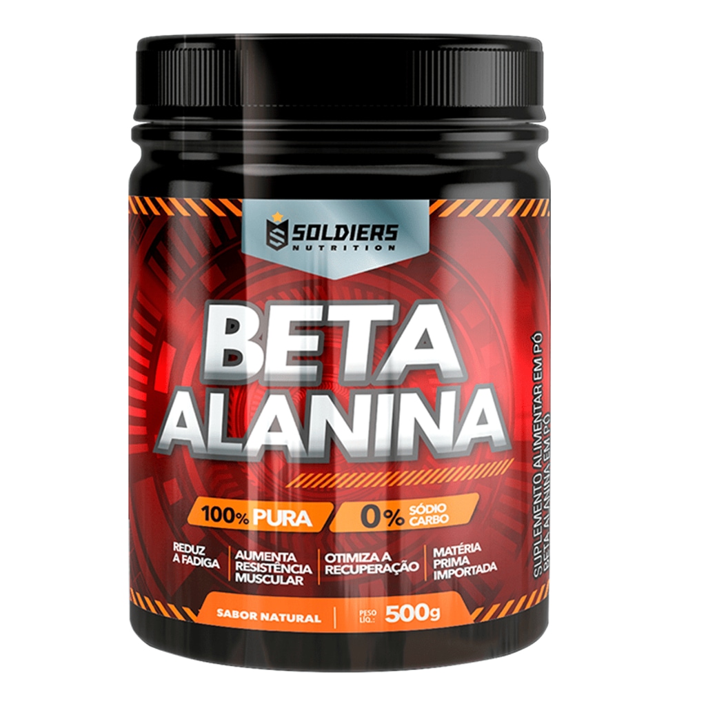 Imagem 5 do produto Beta Alanina 500g - 100% Pura Importada - Soldiers Nutrition