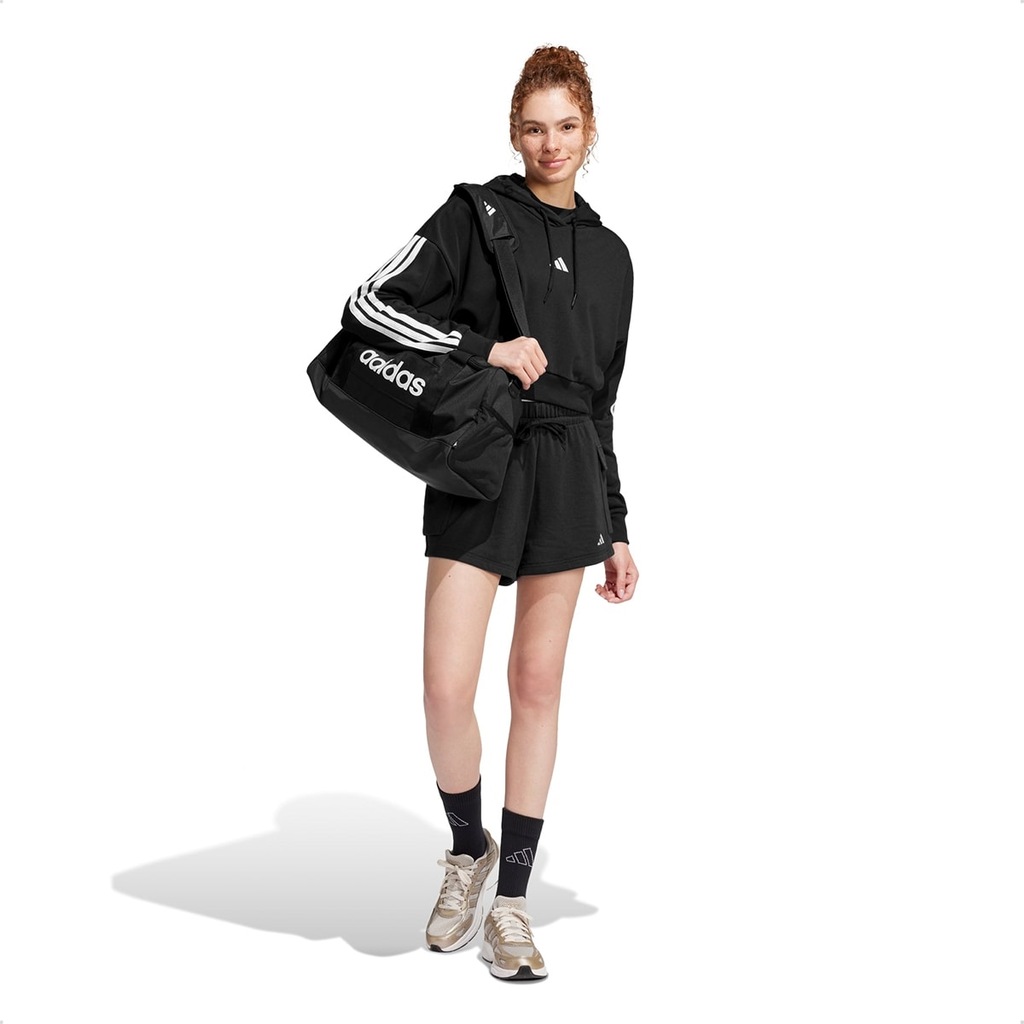 Imagem 4 do produto Blusão Moletom adidas Essentials French Terry Crop 3 Listras - Feminina