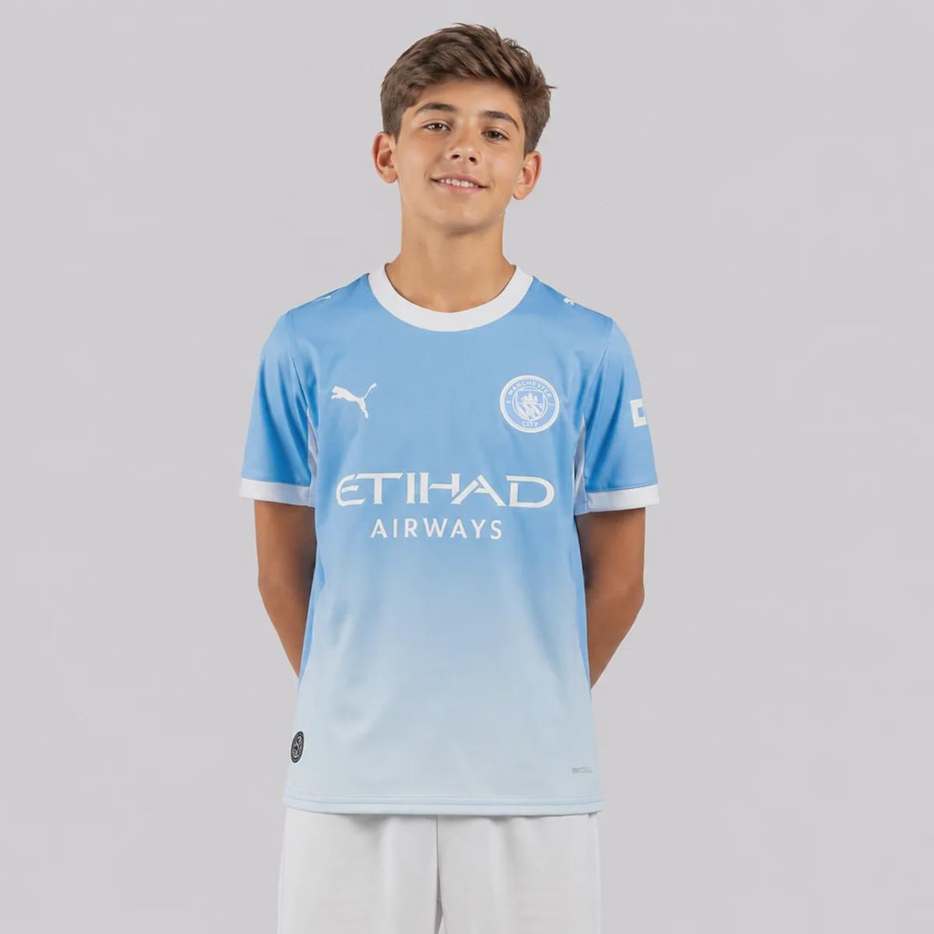 Camisa do Manchester City I 26/27 Puma Infantil