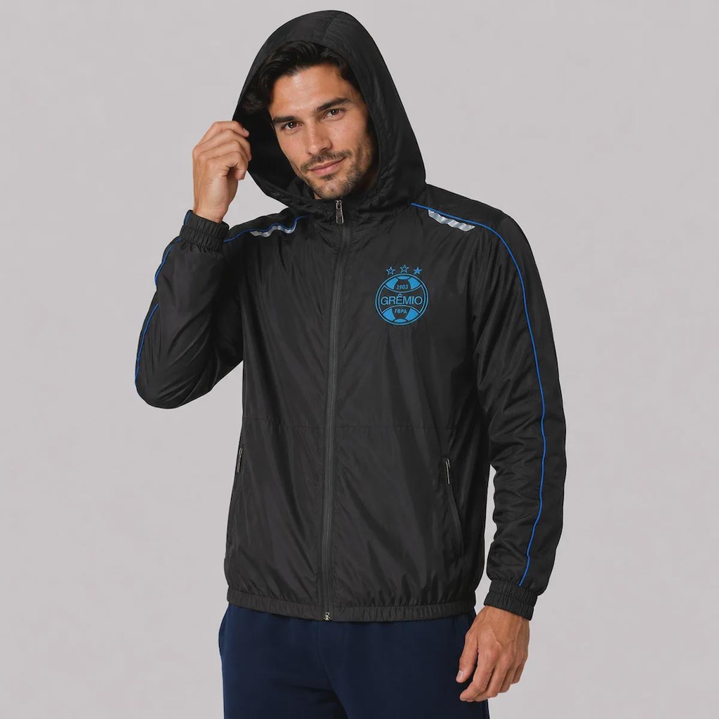 Imagem 2 do produto Jaqueta Corta Vento Grêmio Solid Masculina