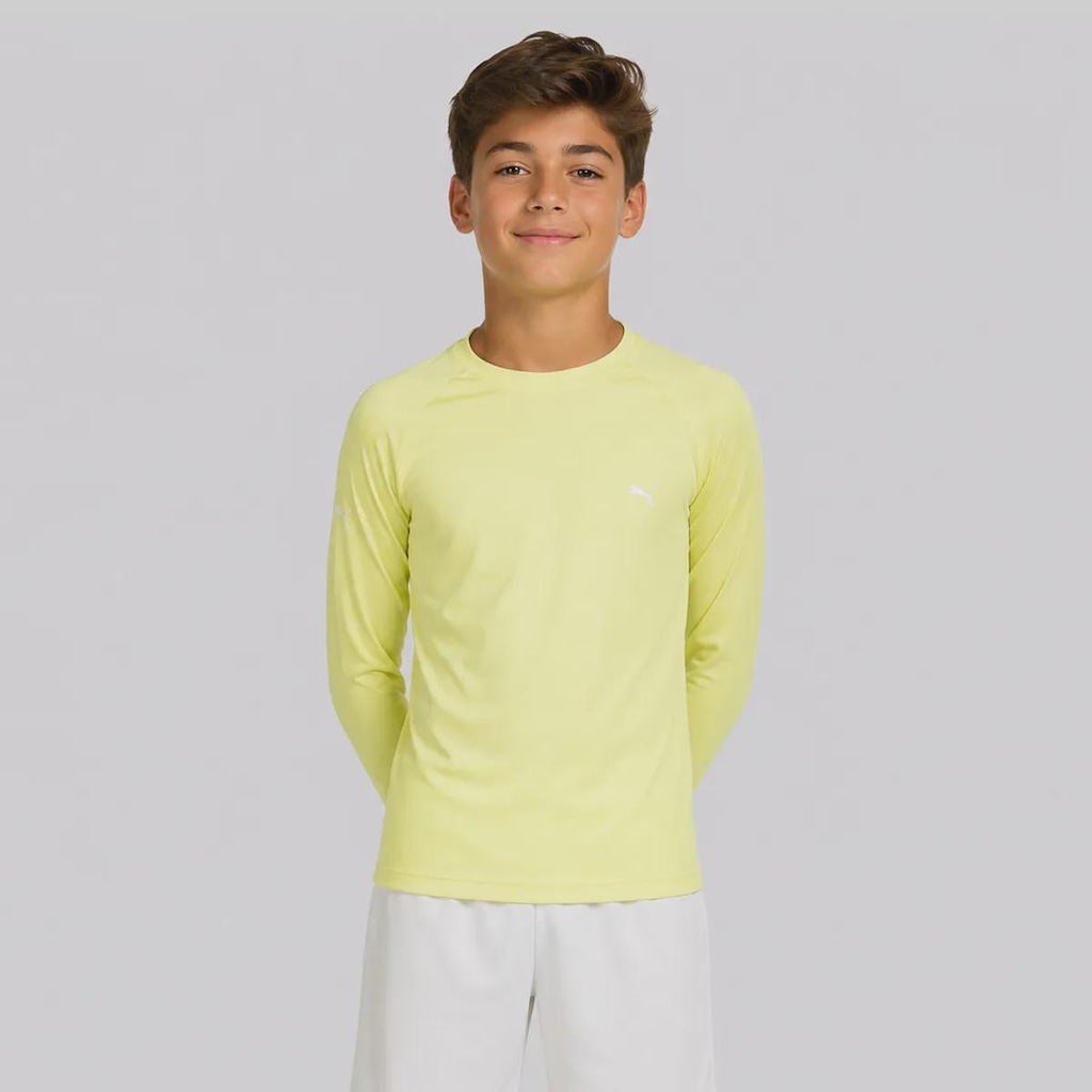 Camiseta Puma Manga Longa UV50+ Infantil
