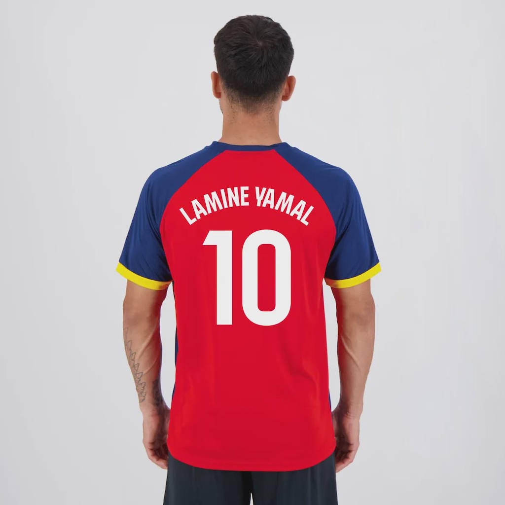Camisa do Barcelona Culés 10 Lamine Yamal Masculina