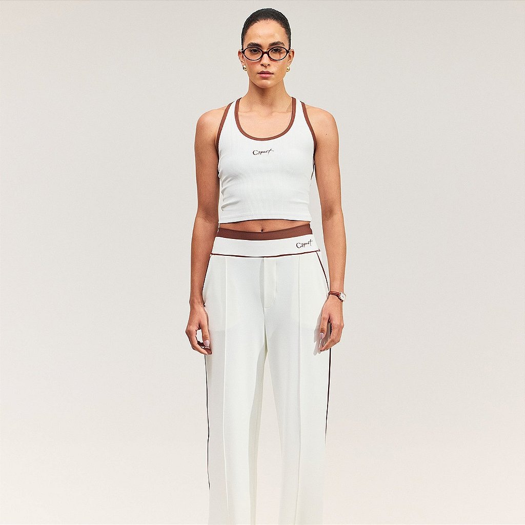 Imagem 4 do produto Camiseta Regata Feminina Colcci Slim Malha Sport PR27