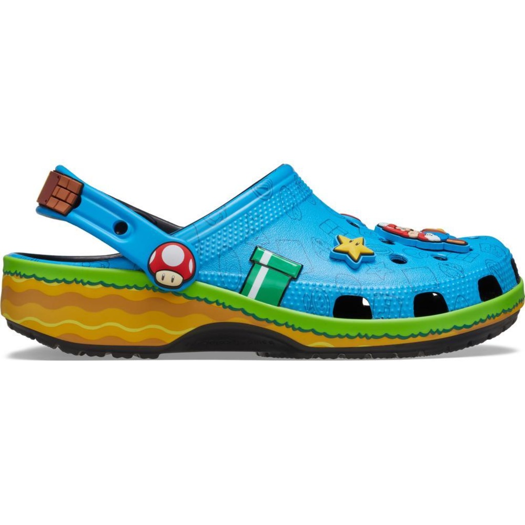 Sandália Unissex Crocs Super Mario Core Classic Clog Multi