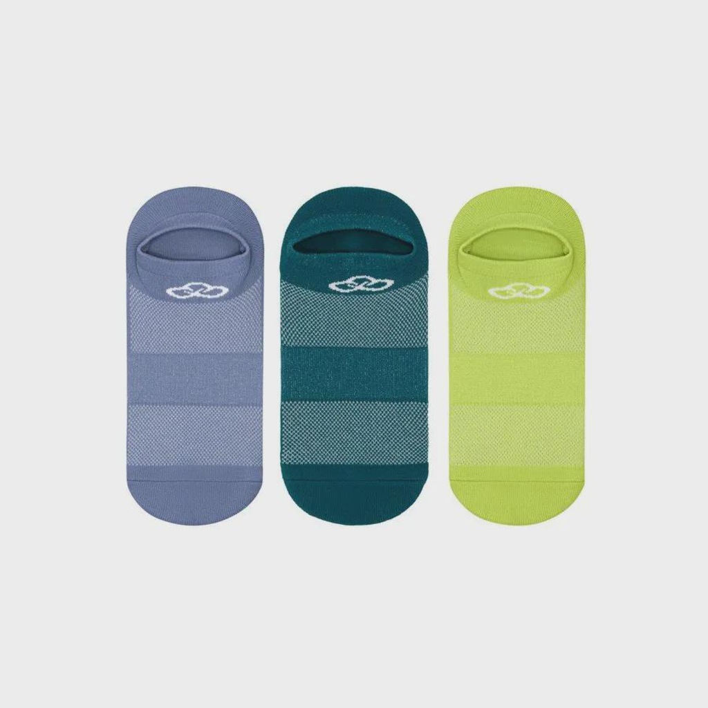 Kit Meias Cano Invisível Olympikus Neon com 3 Pares - 39-44 - Adulto