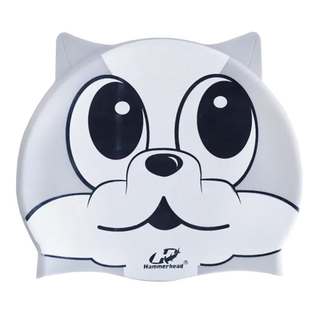 Touca de Natação Hammerhead Silicone Animal Kids Cachorrinho Infantil