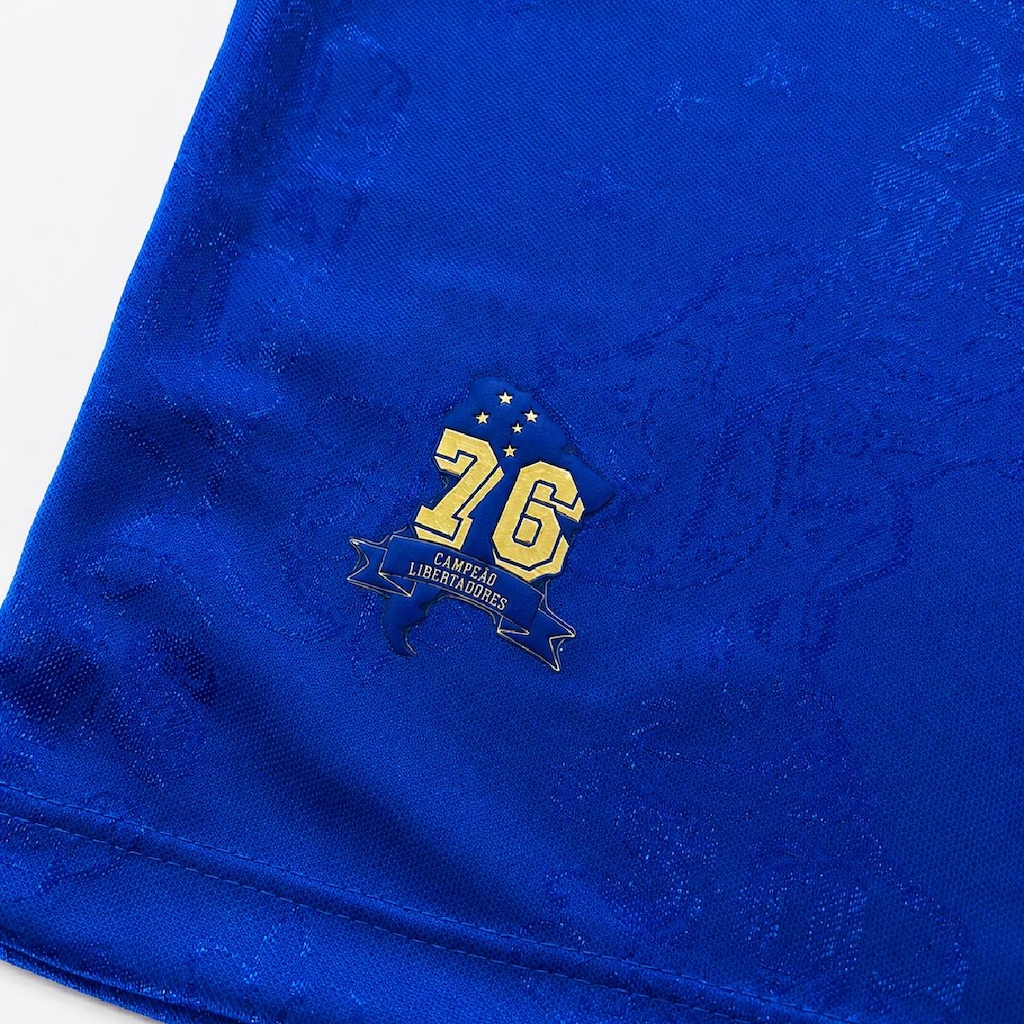 Imagem 4 do produto Camisa Cruzeiro Jacquard Edição Especial 1976 Gold Edition RetrôMania Masculino
