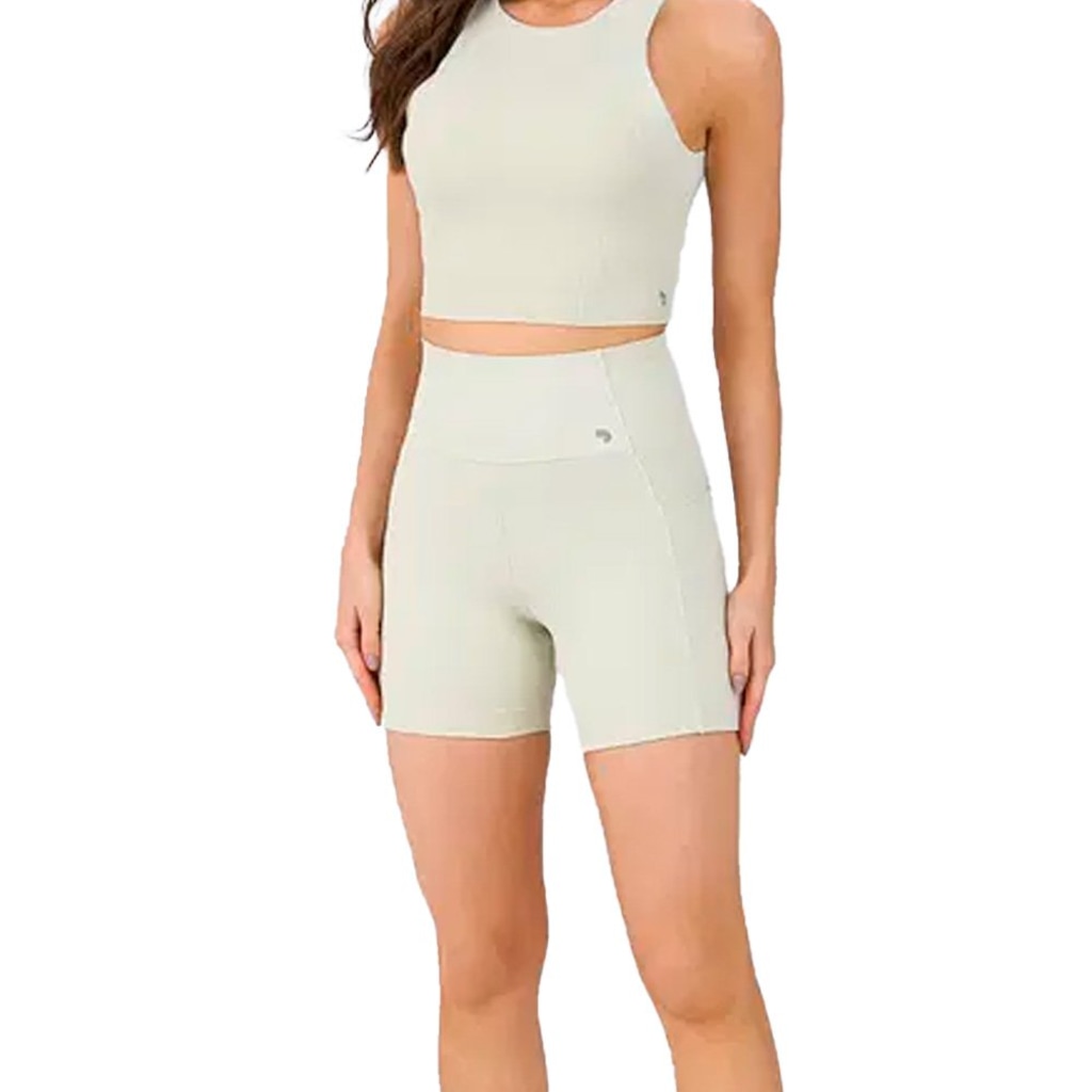 Bermuda Alto Giro Barra com Silicone Feminina