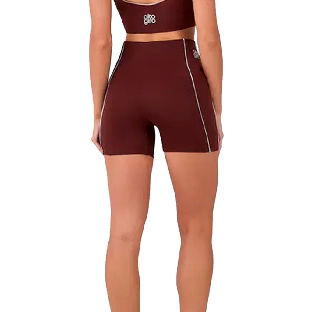Imagem 2 do produto Shorts Alto Giro Friso Contrastante Feminino