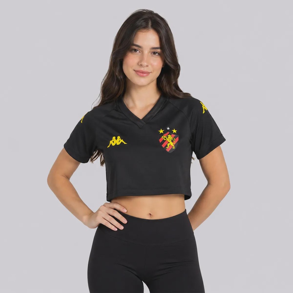 Cropped do Sport Recife Supporter 2026 Kappa Feminino