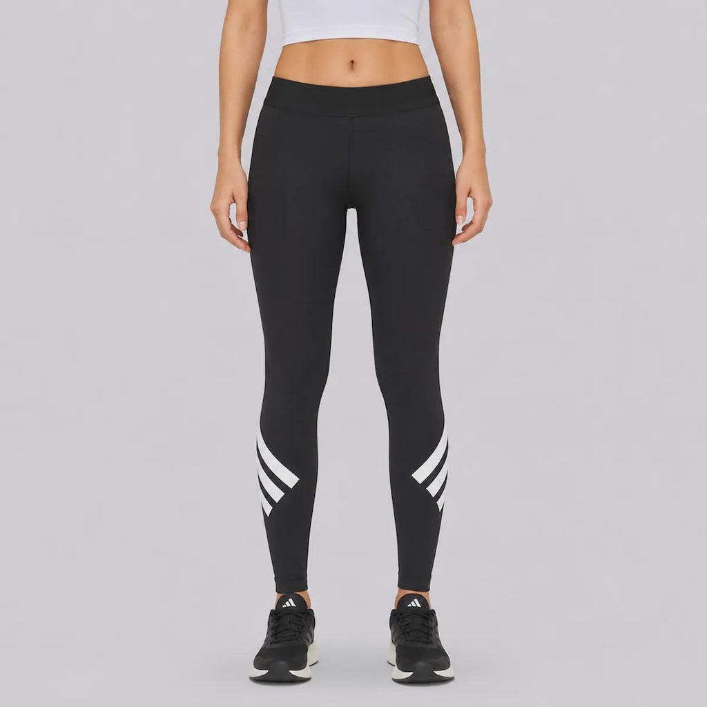 Calça Legging adidas 3 Listras Feminina