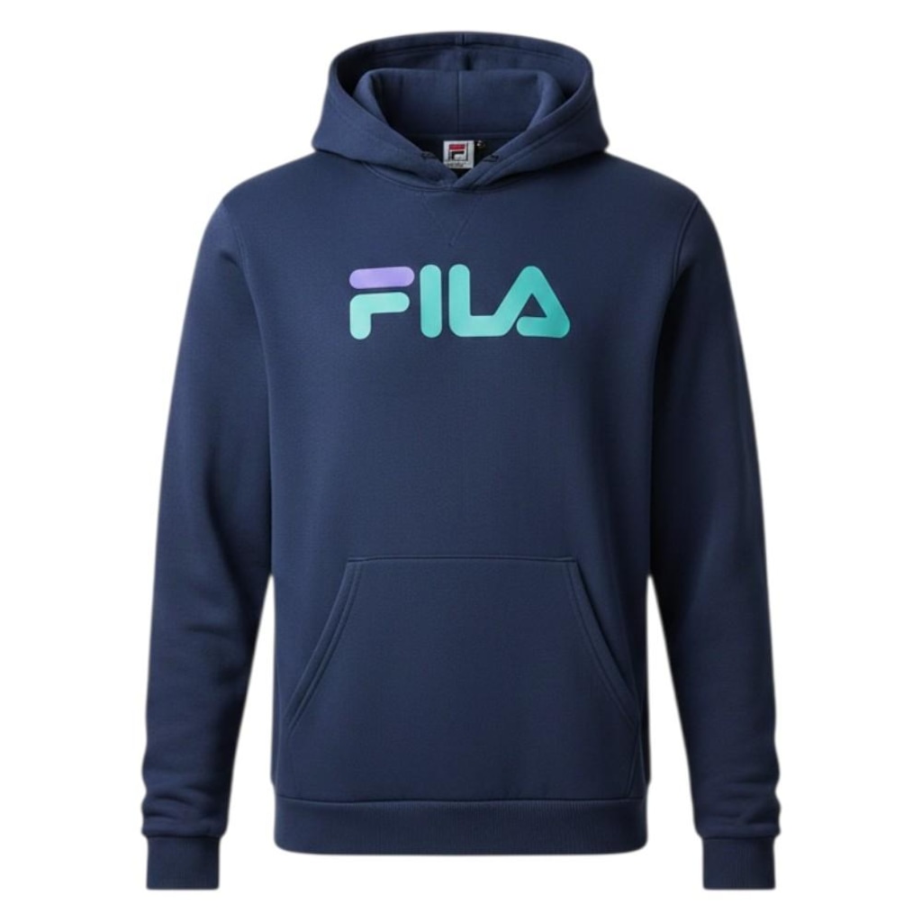 Blusão de Moletom Canguru Fila Comfort Letter Winter Masculino