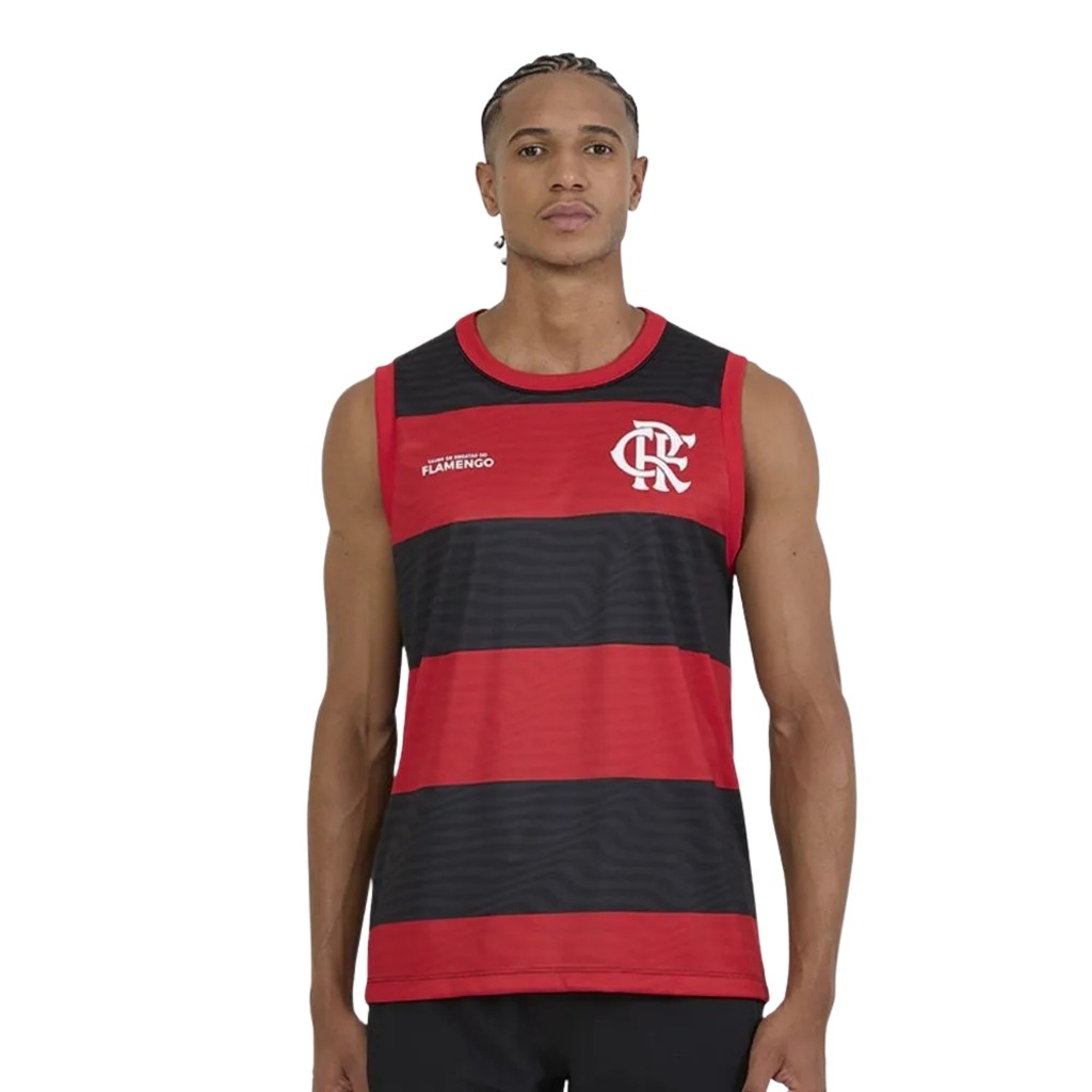 Camiseta Regata Braziline Flamengo Presença ADT Masculina