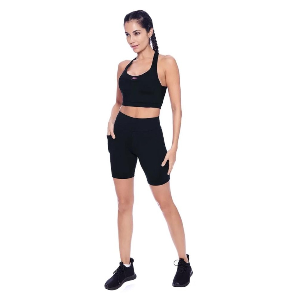 Short Speedo Speed Running Suplex Com Bolso Feminino