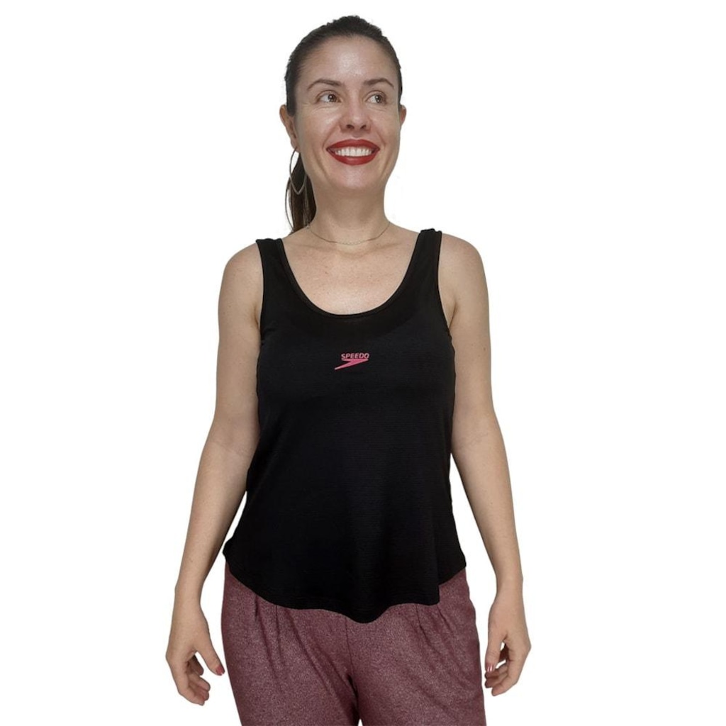 Camiseta Regata Speedo Texturizada Poliamida Feminina