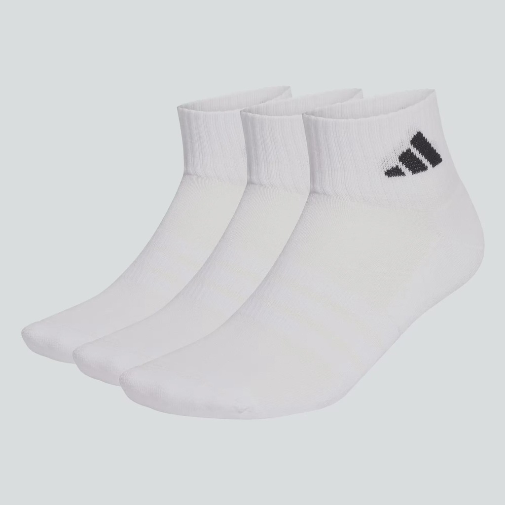 Kit 3 Pares de Meia adidas Cano Curto