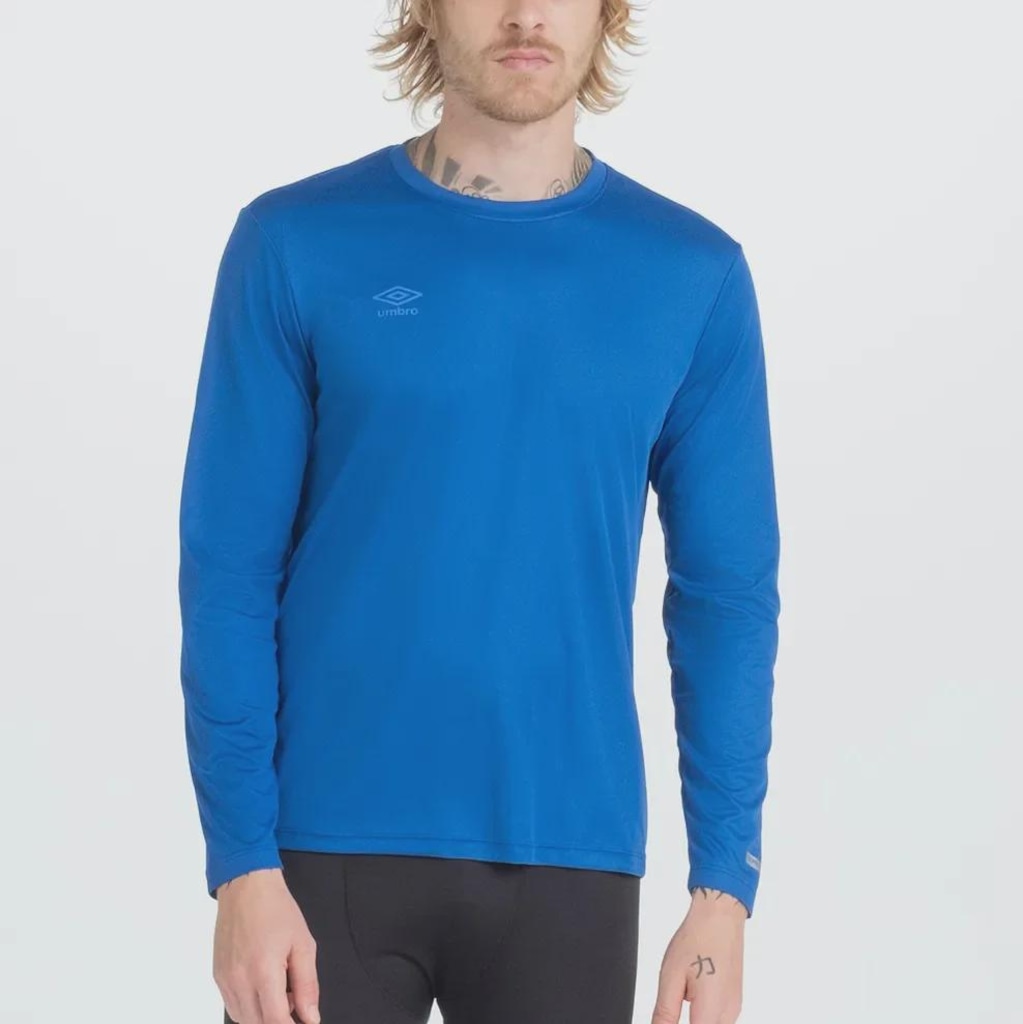 Camiseta Manga Longa Umbro Basic UV Masculina