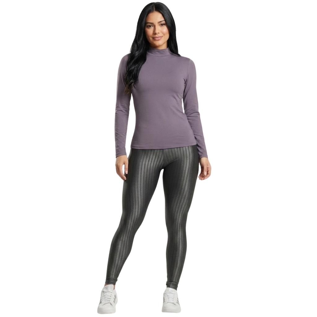 Conjunto Fitness Vekyo Feminino Blusa Térmica Proteção UV e Calça New Zig