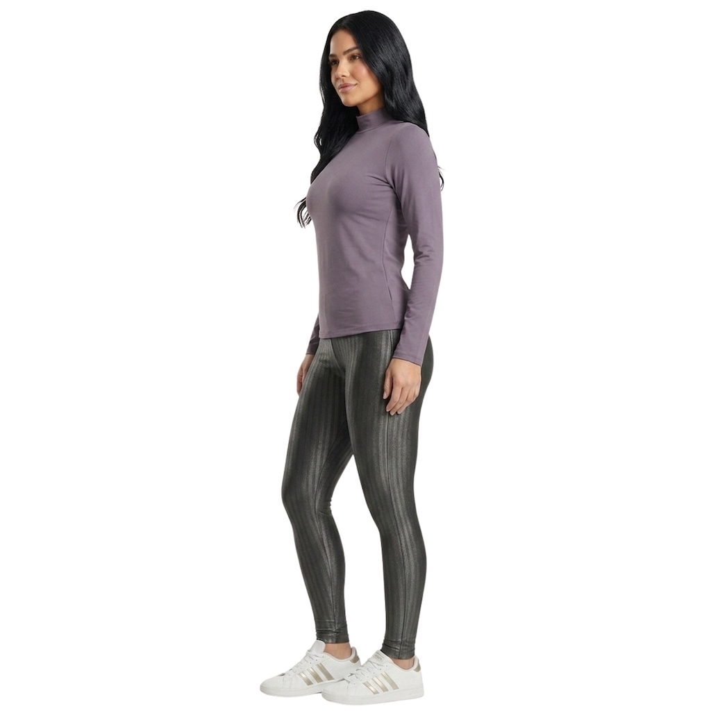 Imagem 2 do produto Conjunto Fitness Vekyo Feminino Blusa Térmica Proteção UV e Calça New Zig