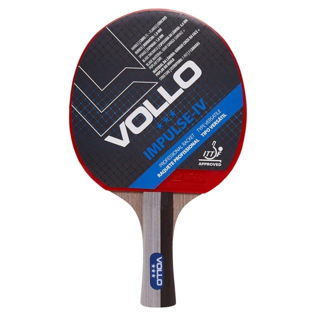 Raquete Tênis de Mesa Vollo Impulse IV VT604-4