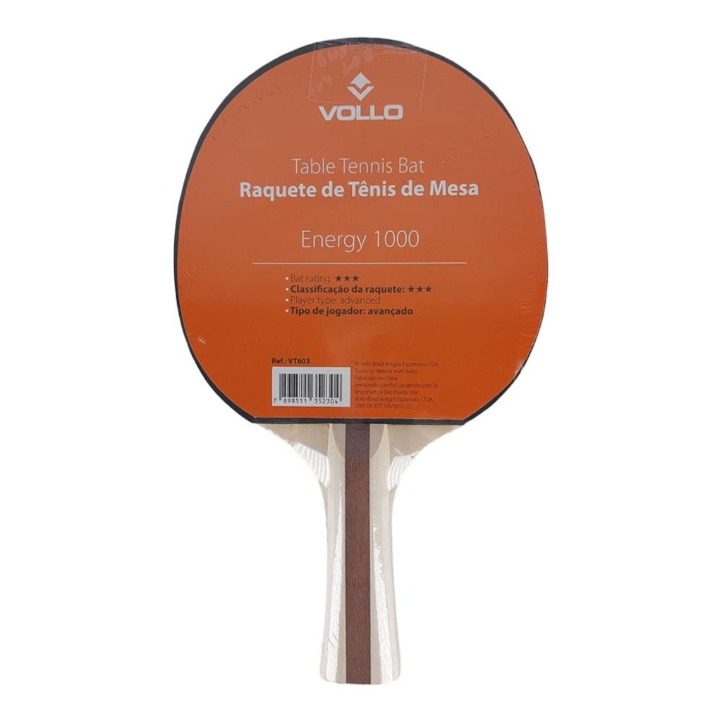 Imagem 2 do produto Raquete Tênis de Mesa Vollo Energy 1000 VT-603