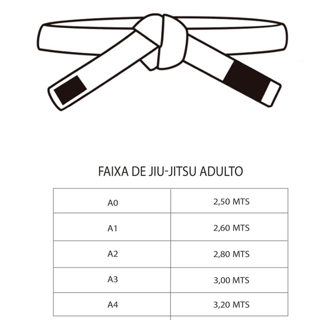 Imagem 3 do produto Faixa Jiu Jitsu Pretorian Elite Unissex