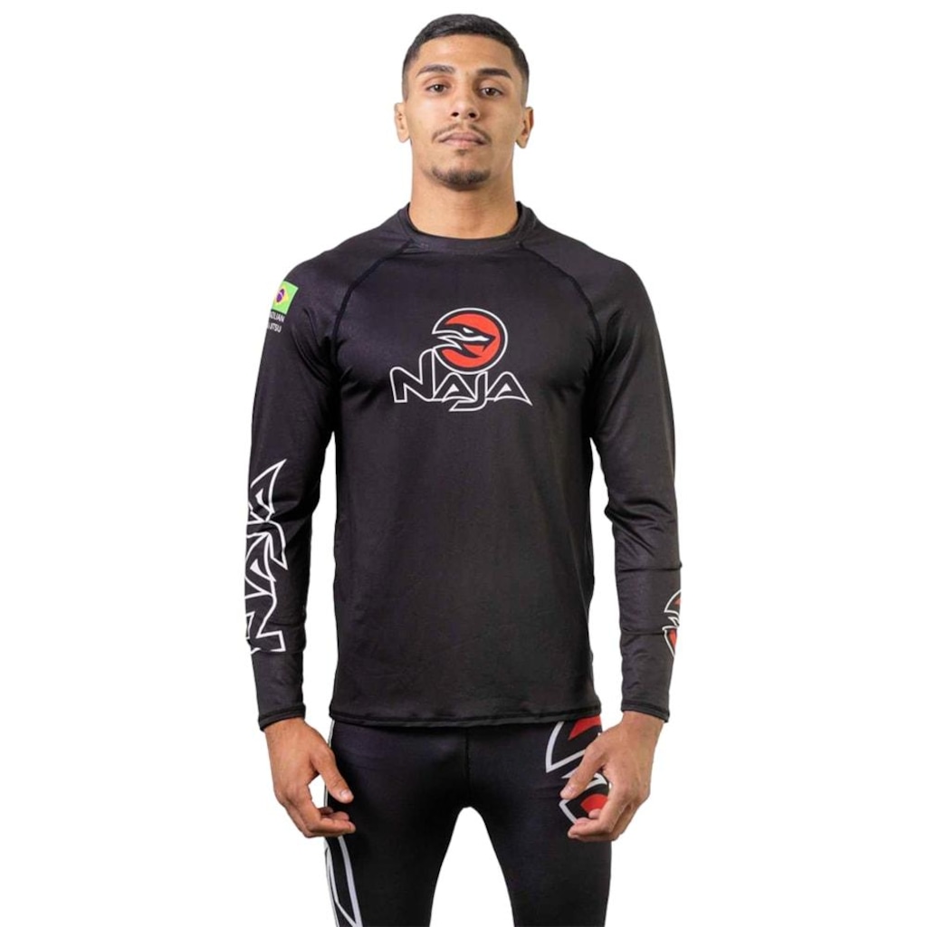 Camisa Naja Rash Guard Snake Manga Longa Masculina