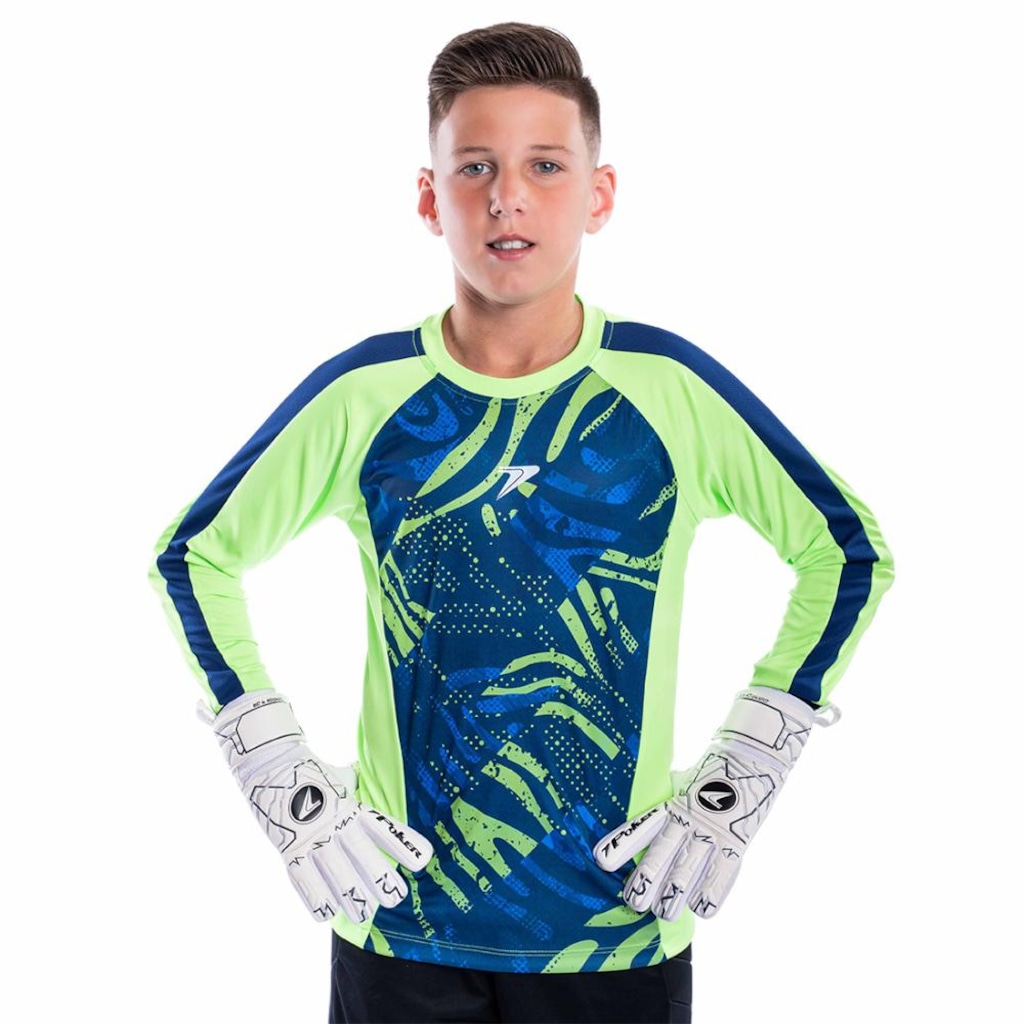 Camisa de Goleiro Poker Defender Manga Longa Infantil