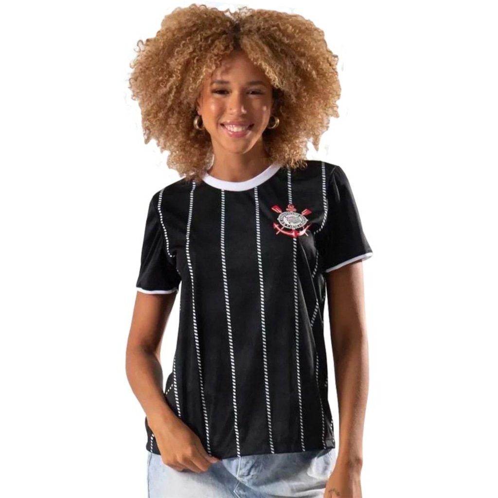 Camisa Corinthians Corinto Dry Braziline Feminina