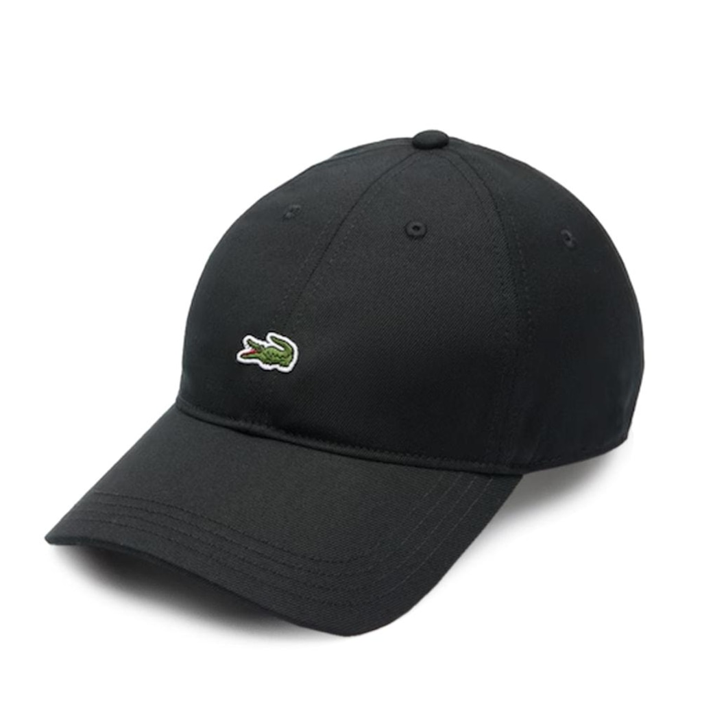 Boné Lacoste Gabardine Noir
