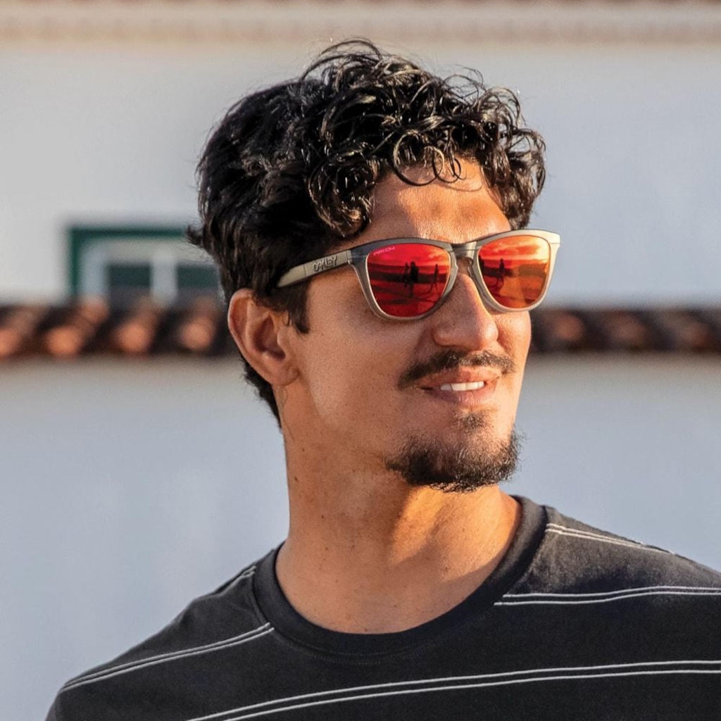 Imagem 5 do produto Óculos Oakley Frogskins Range Matte Grey Smoke Prizm Ruby