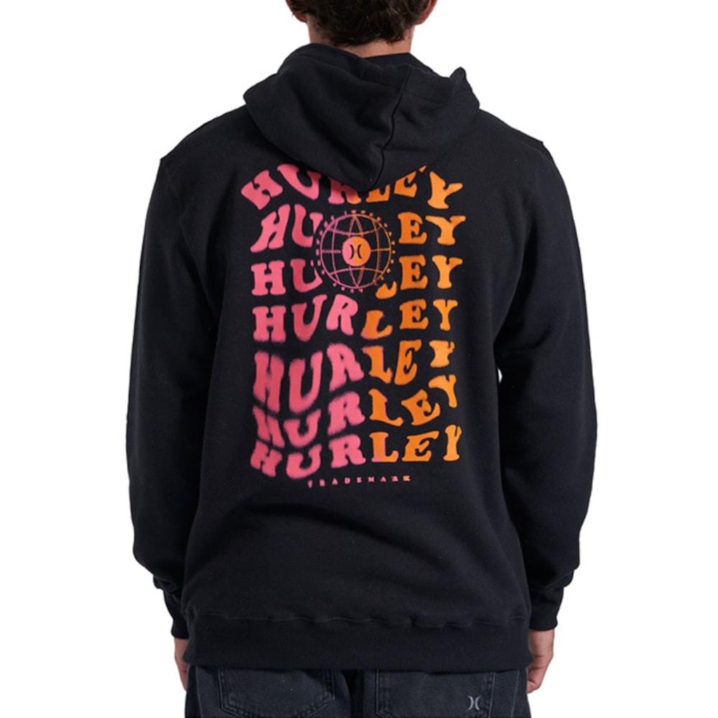 Imagem 2 do produto Blusão de Moletom Canguru Hurley Level Masculino