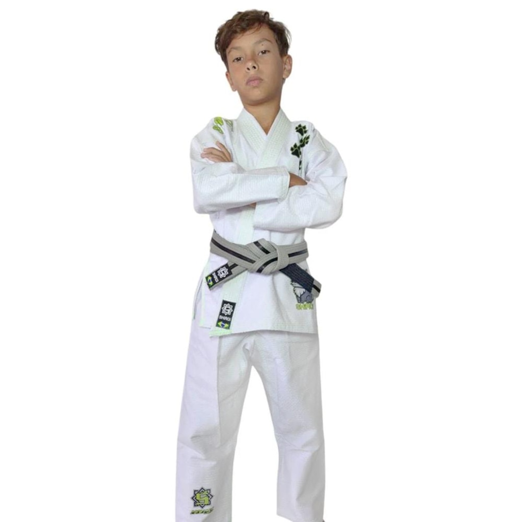 Imagem 2 do produto Kimono Jiu Jitsu Shiroi Wolf Jr Infantil