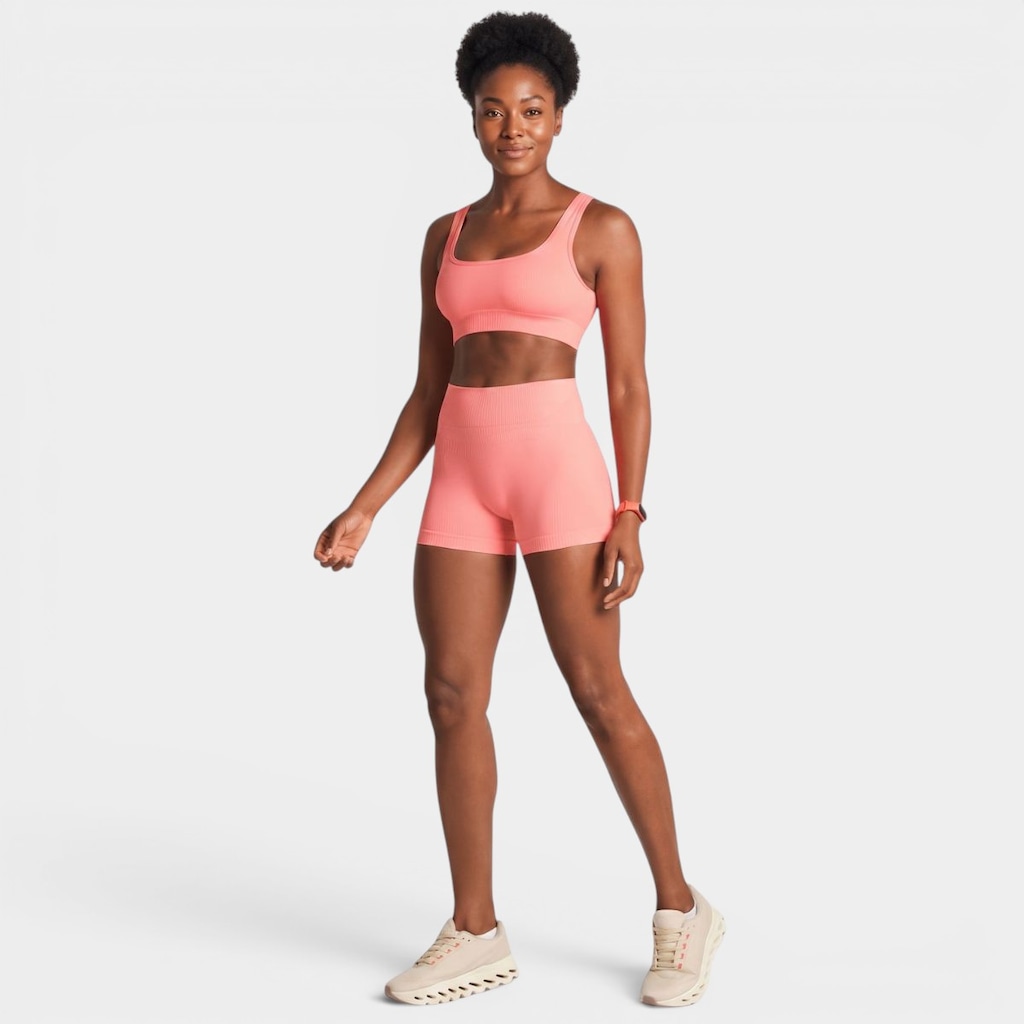 Short Legging Lupo Canelado Seamless - Feminina