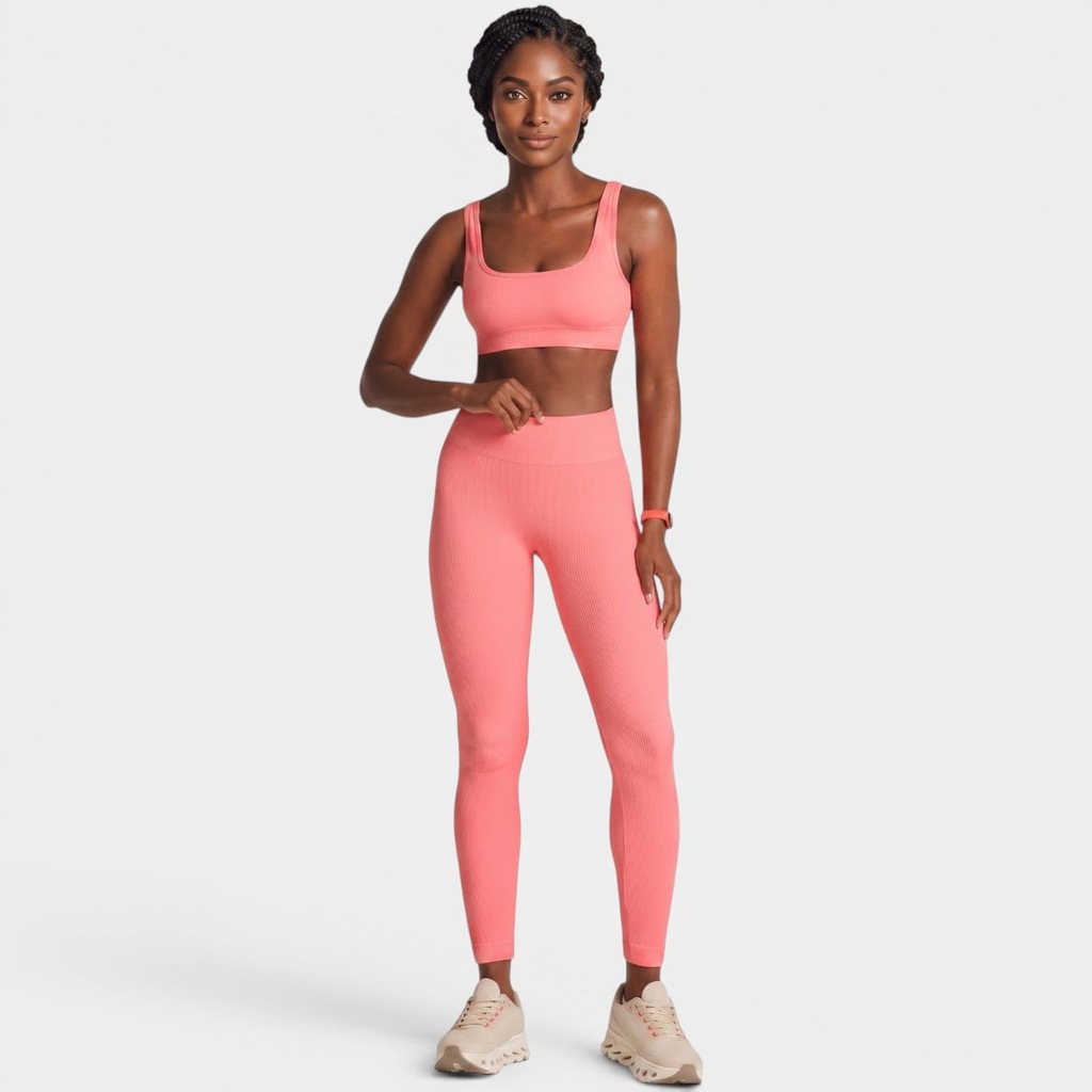 Calça Legging Lupo Sem Costura Canelada - Feminina