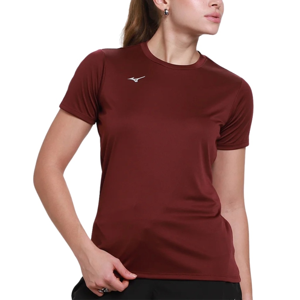 Camiseta Mizuno Energy 2.0 Bordo - Feminina