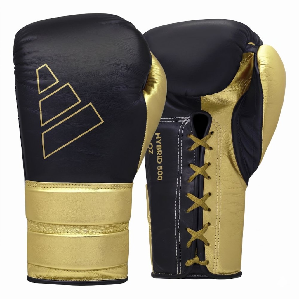 Luva de Boxe adidas em Couro Hybrid 500 Lace