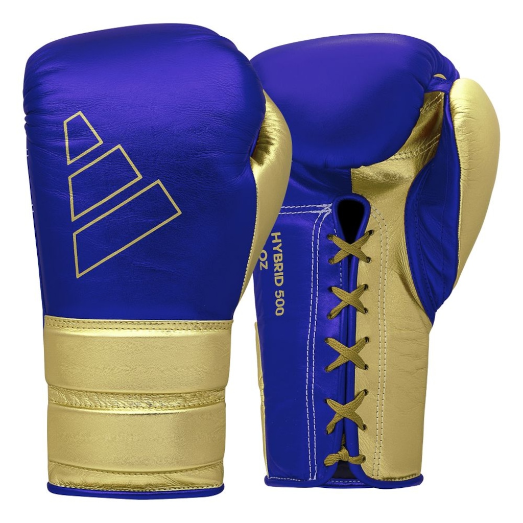 Luva de Boxe adidas em Couro Hybrid 500 Lace
