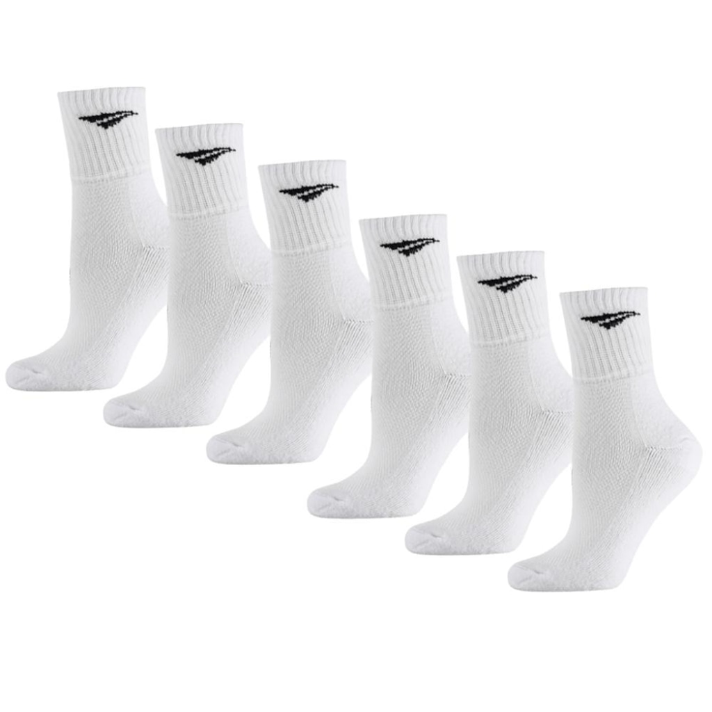 Kit Meias Esportivas Penalty Cano Médio com 6 Pares 33-38 Adulto - Foto 1