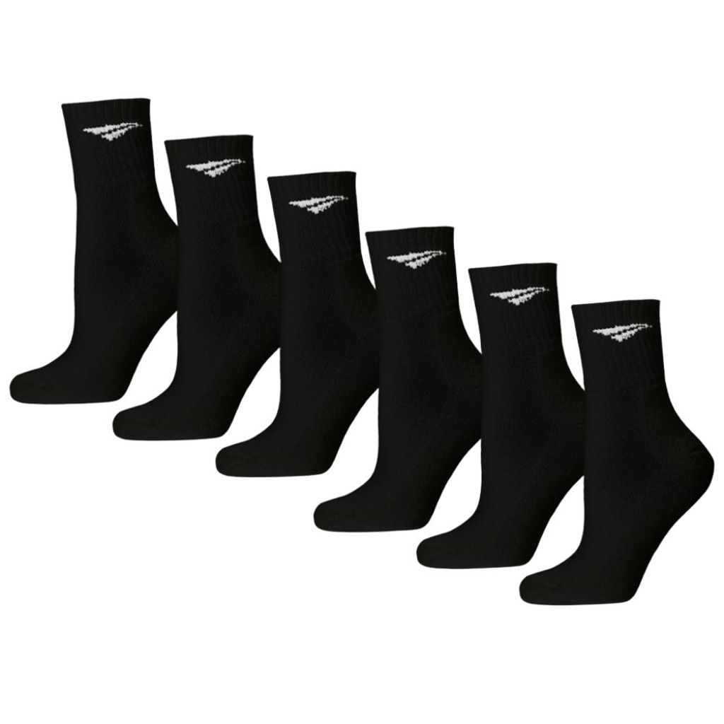 Kit Meias Esportivas Penalty Cano Médio com 6 Pares 33-38 Adulto