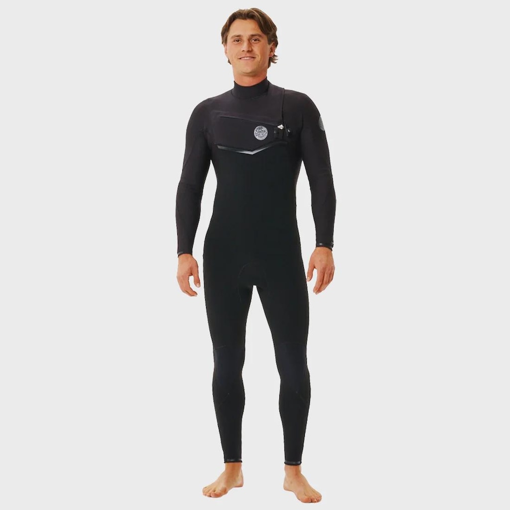 Imagem 2 do produto Long John Rip Curl E-Bomb 3/2mm Chest Zip Black Importado - Masculino