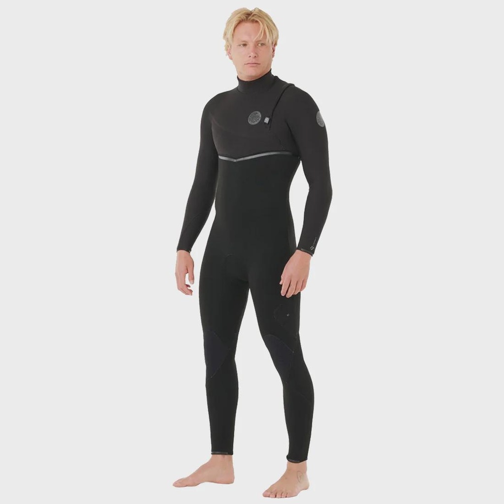 Long John Rip Curl E-Bomb 3/2mm Zip Free Black Importado - Masculino