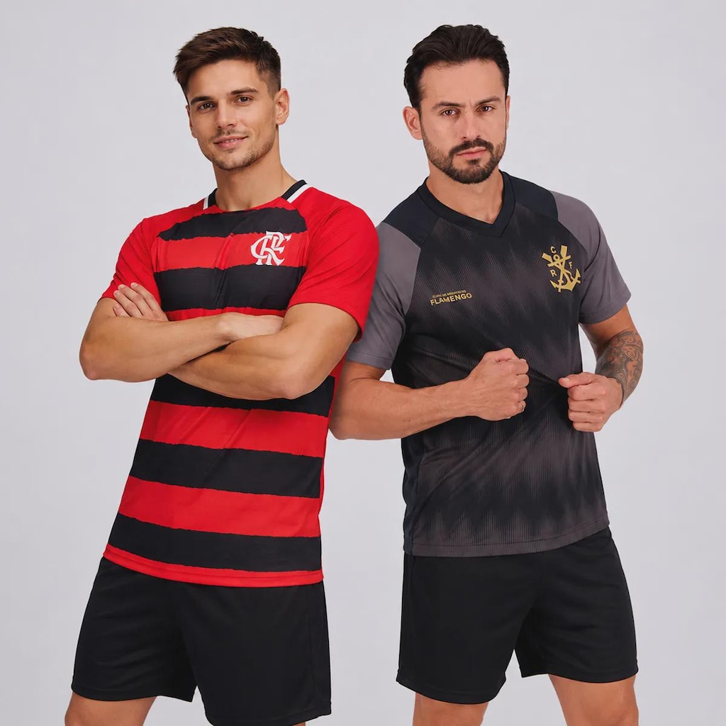 Kit 2 Camisas do Flamengo Manto e Energia Masculina