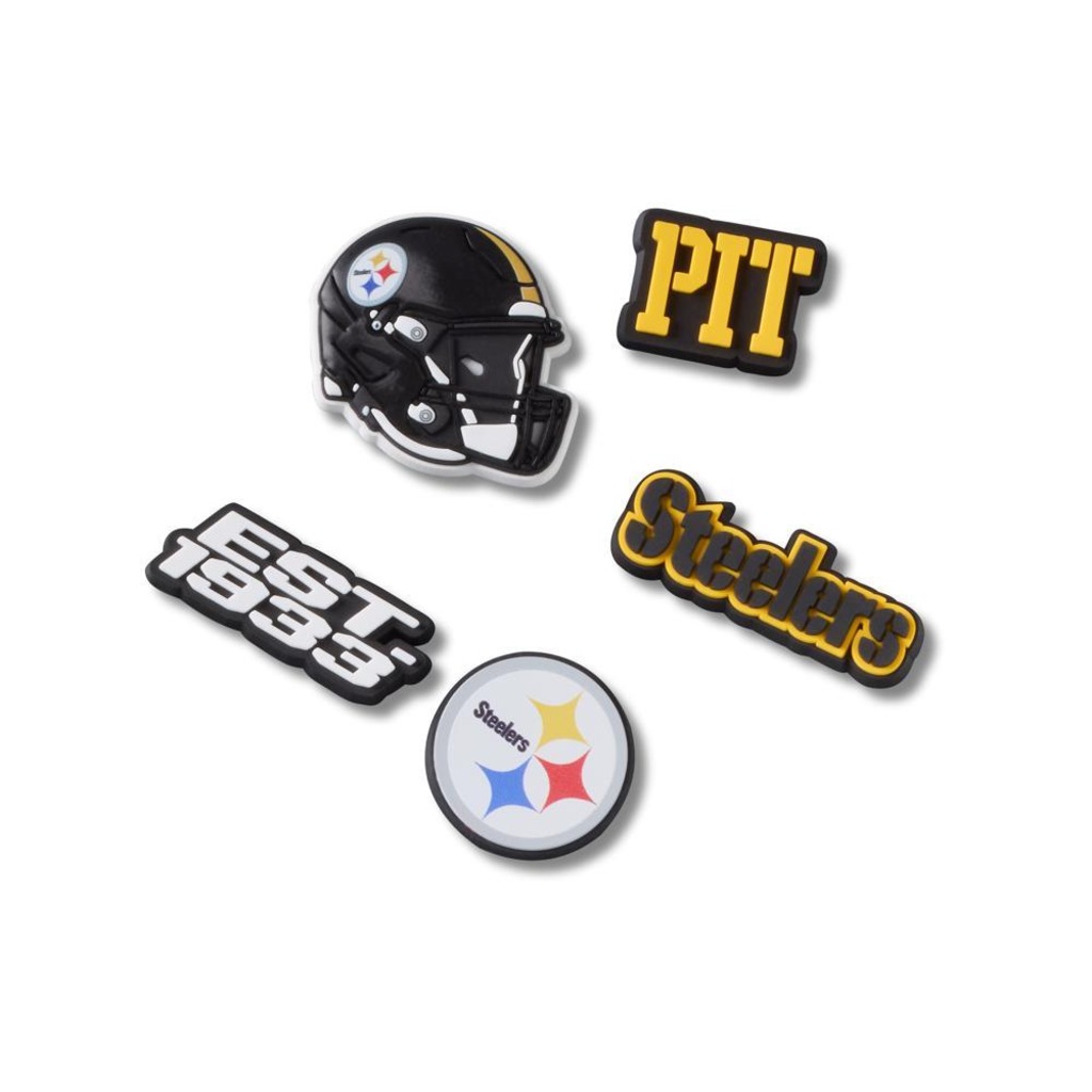 Jibbitz™ Crocs NFL Pittsburgh Steelers Pack Com 5 Peças Única - Unissex