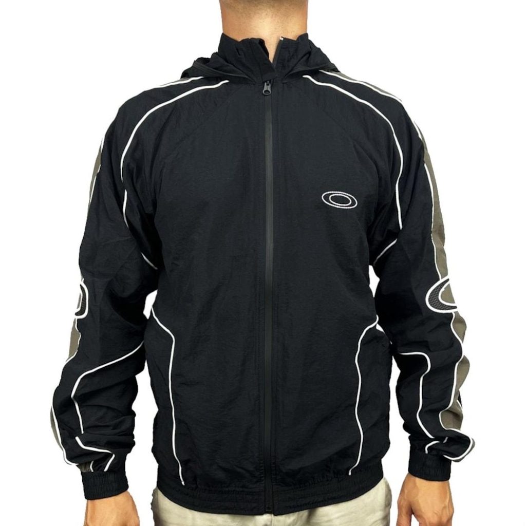 Jaqueta Oakley Windbreak Technomilky Blackout Masculina