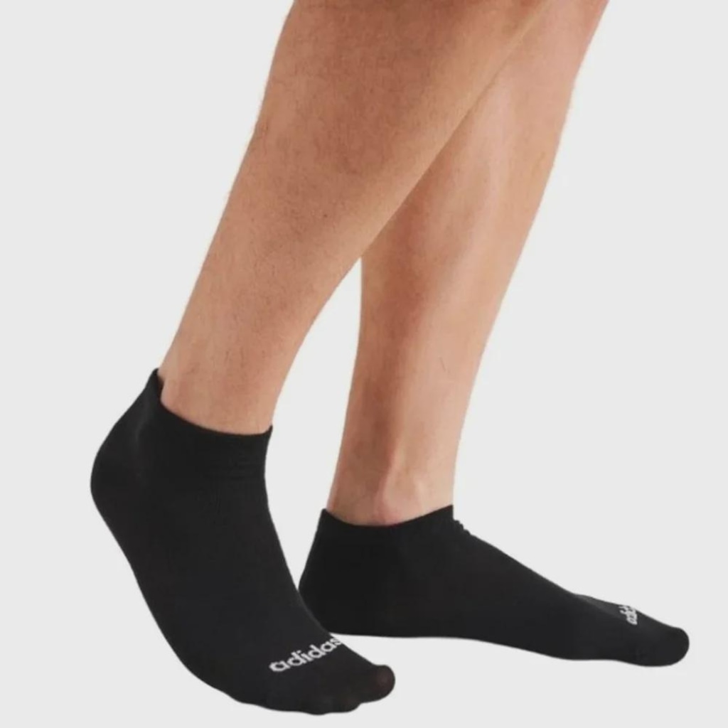 Imagem 2 do produto Kit 3 Pares de Meia adidas Cano Baixo Masculino