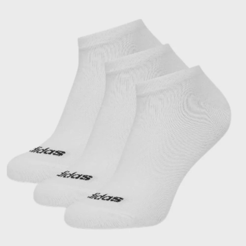 Kit 3 Pares de Meia Cano Baixo adidas Lineares - Masculino